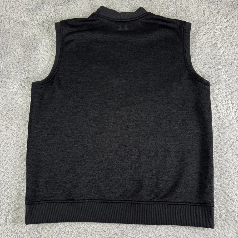 Under Armour ColdGear Storm‎ Mens Golf Vest Quarter Zip Gray Heather Large LG